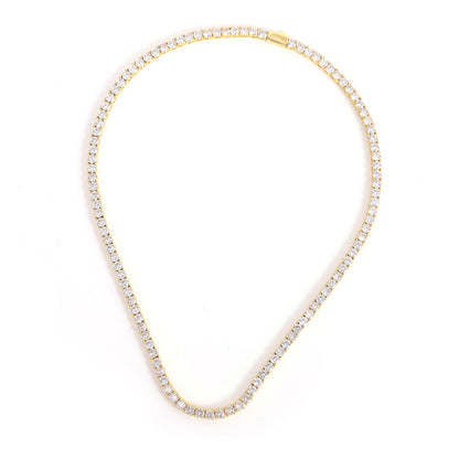 Tennis Necklace Men And Women Couple Light Luxury Fashionista Jewelry Gym From House Gold 18INCH