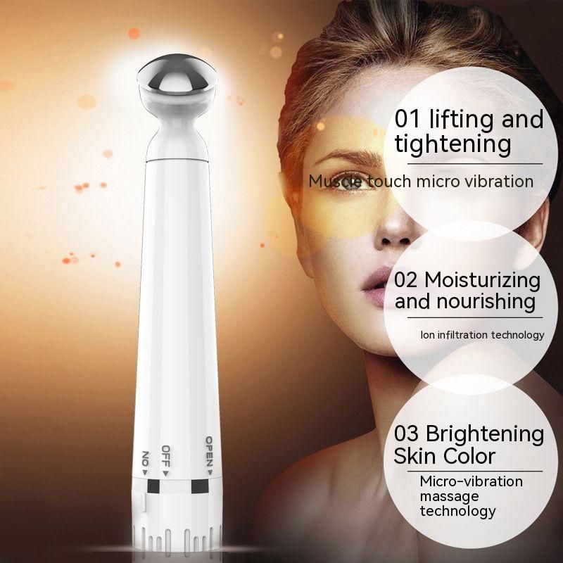 Eye Massager Facial Massager Rechargeable Skin Lifting Machine For Relax Eye Dark Circles, Eye Bags, Wrinkles, Puffiness Under Eyes, White Beauty DealSniper.net