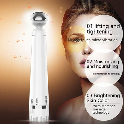 Eye Massager Facial Massager Rechargeable Skin Lifting Machine For Relax Eye Dark Circles, Eye Bags, Wrinkles, Puffiness Under Eyes, White Beauty DealSniper.net