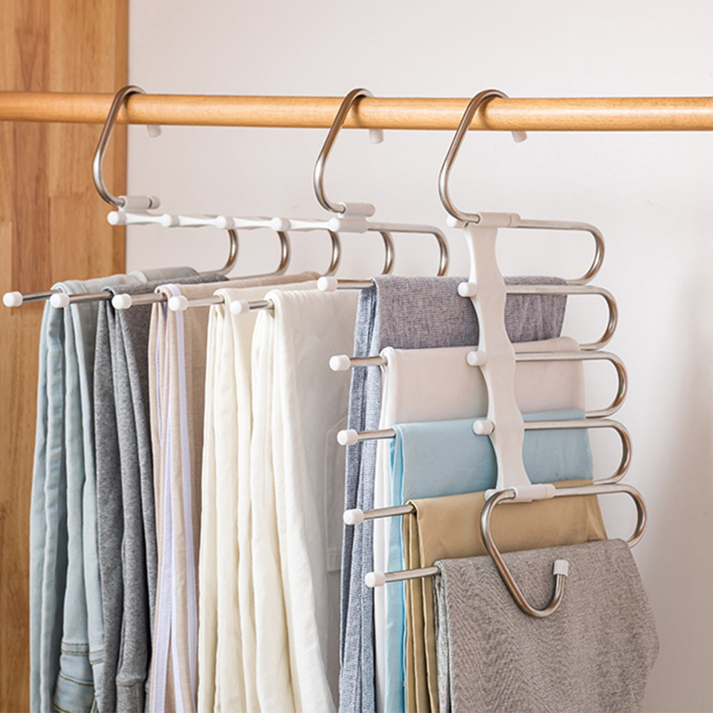 5 In 1 Wardrobe Hanger Multi-functional Clothes Hangers Rack House DealSniper.net