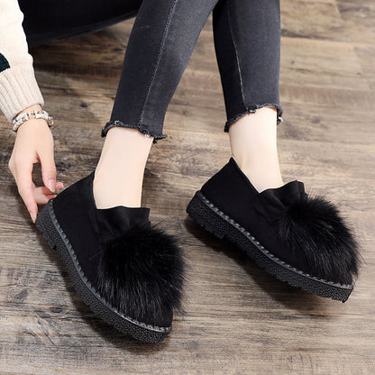 Womens Cotton Fleece Winter Beanie Shoes Women dealsniper-net