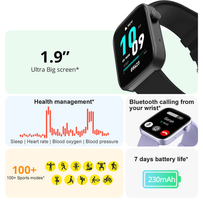 Sports Heart Rate Meter Step IP67 Waterproof Full Screen Smart Watch Jewelry Gym From House