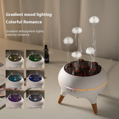 Household  Intelligent Jellyfish Ultrasonic Air Humidifier Diffuser