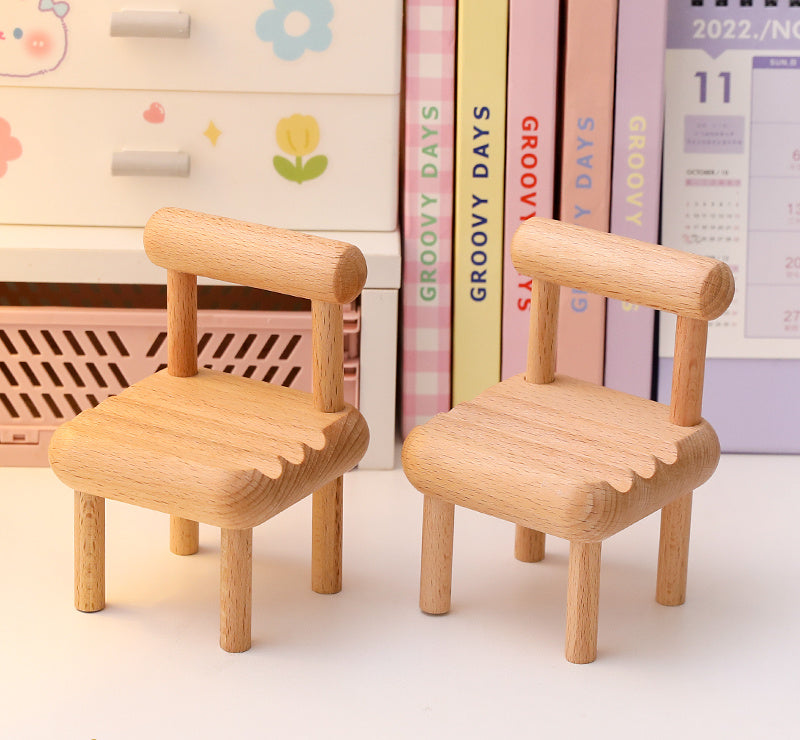 Mobile Phone Holder Creative Small Chair Holder Gadgets dealsniper-net Two square chairs