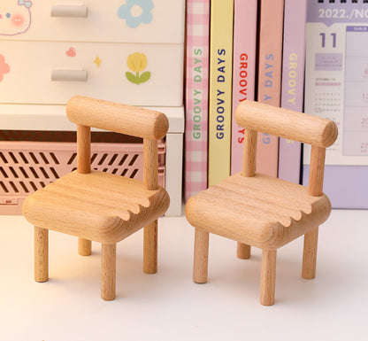 Mobile Phone Holder Creative Small Chair Holder Gadgets dealsniper-net Two square chairs