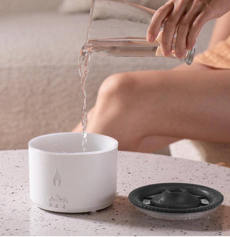 New Two-color Spray Ring Volcano Humidifier House Gym From House
