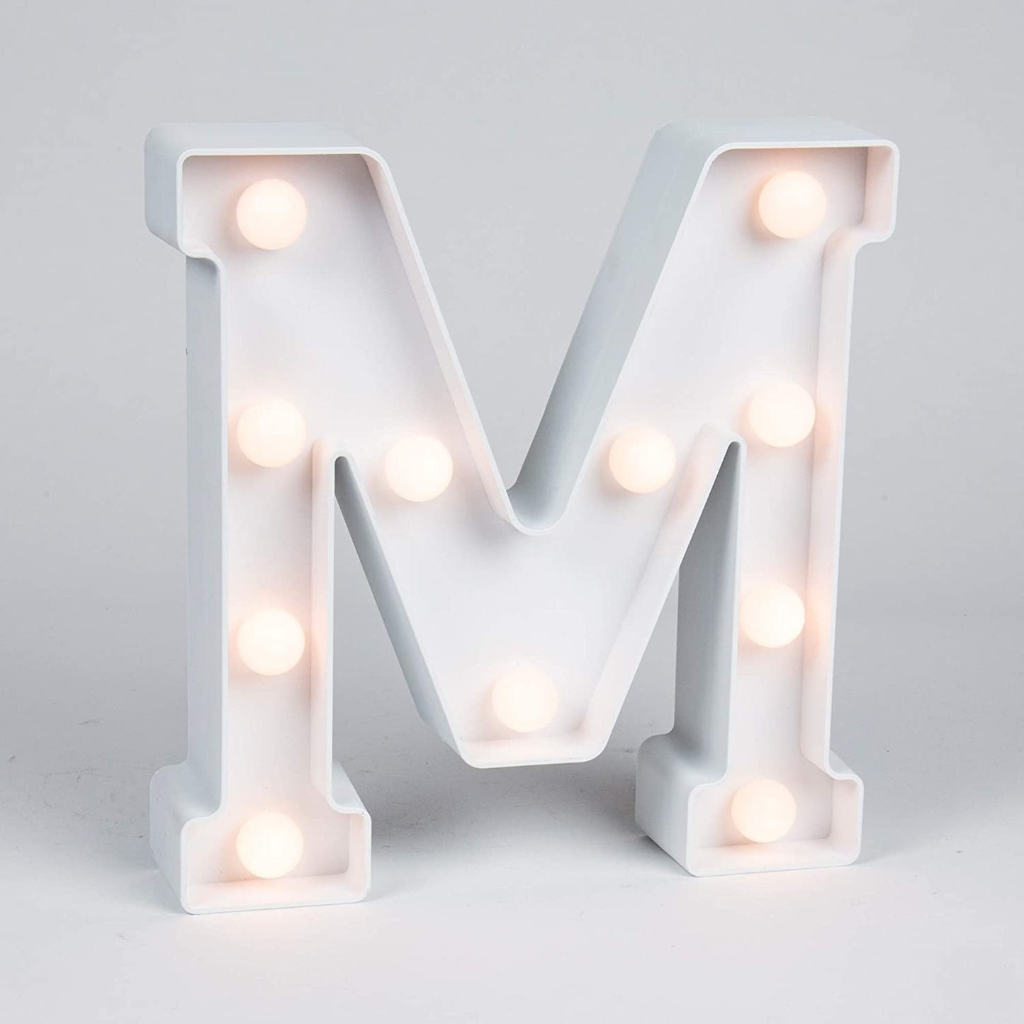 26 Letters White LED Night Light Marquee Sign Alphabet Lamp Home dealsniper-net M