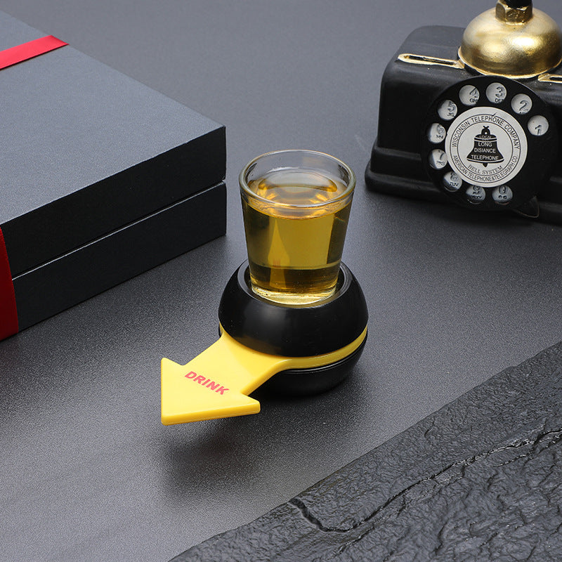 Rotatable Arrow Beer Wine Board Game Spin Drinking Game Pointer Gifts Holidays dealsniper-net Black and yellow arrow wheel