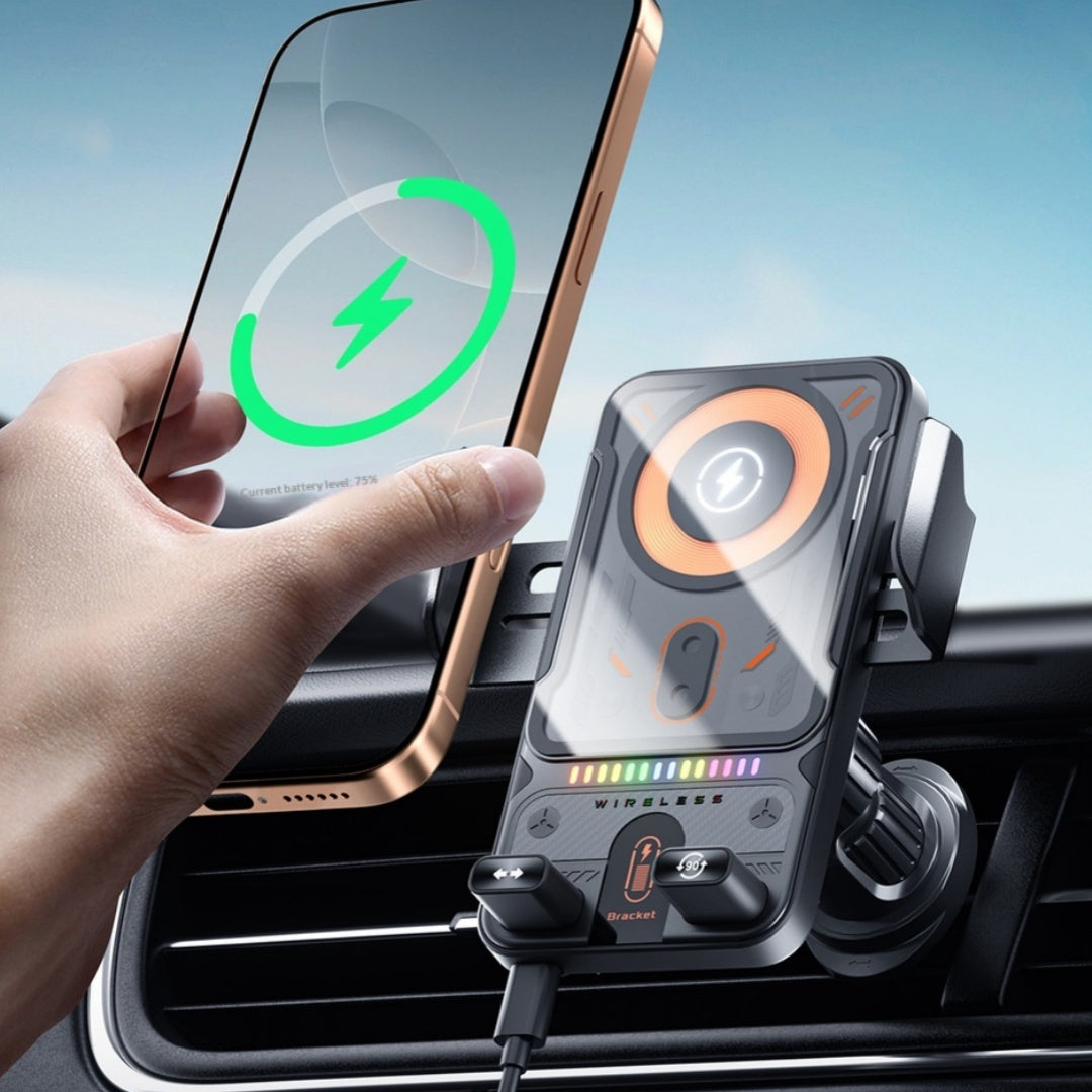 Wireless Charging Car Air Vent Phone Mount For Navigation Vehicle Gym From House