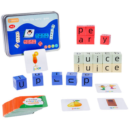 Children's Word Fight Building Blocks Interactive Desktop Game Kids dealsniper-net