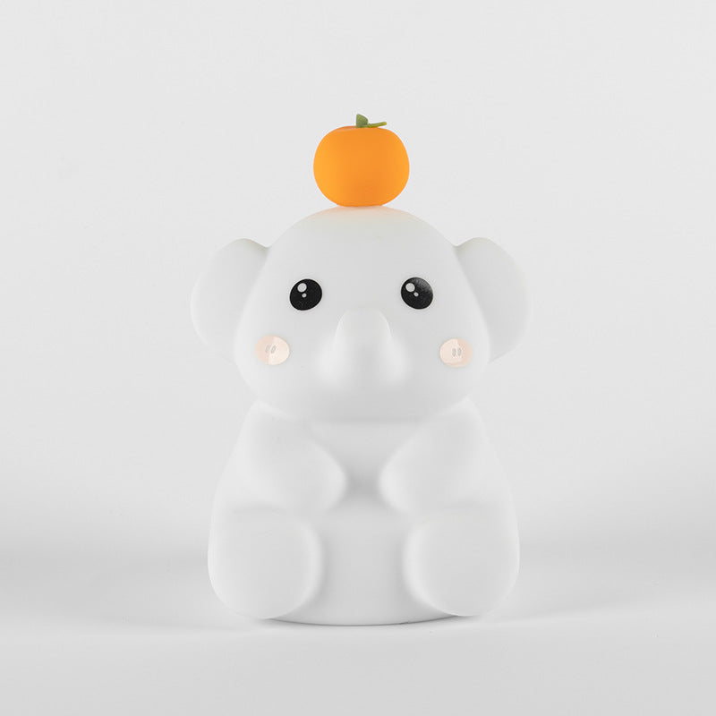 New Elephant Orange Elephant Small Night Lamp Gadgets Gym From House White 0.5W Chinese Version