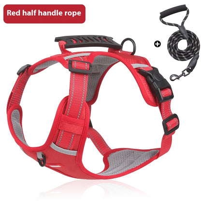 New Pet Chest Reflective Commuter Strap Pets Gym From House Red Plus Rope L