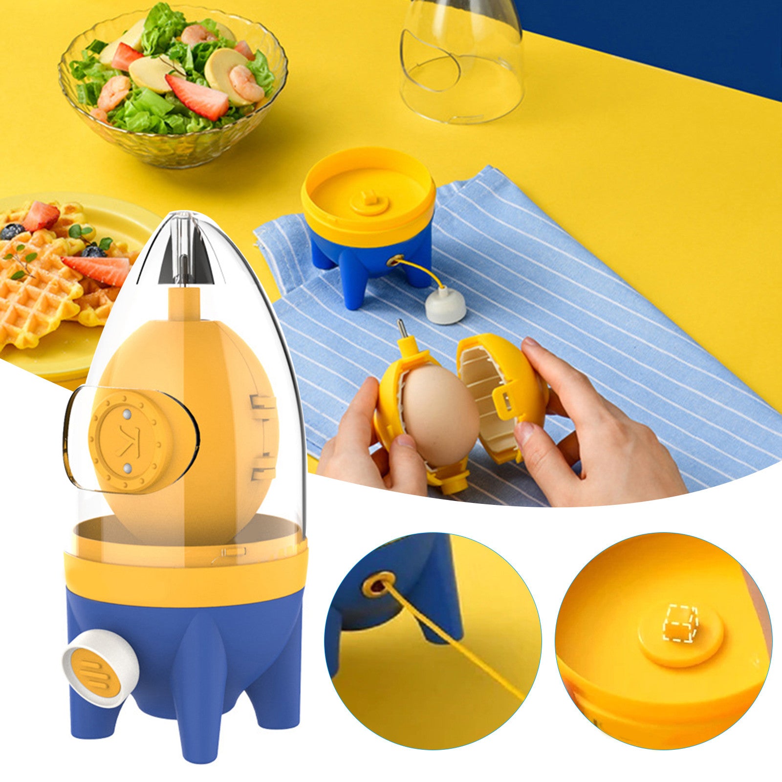 Golden Egg Tumbler Manual Household Egg Yolk And Egg White Mixing Whisk Kitchen DealSniper.net