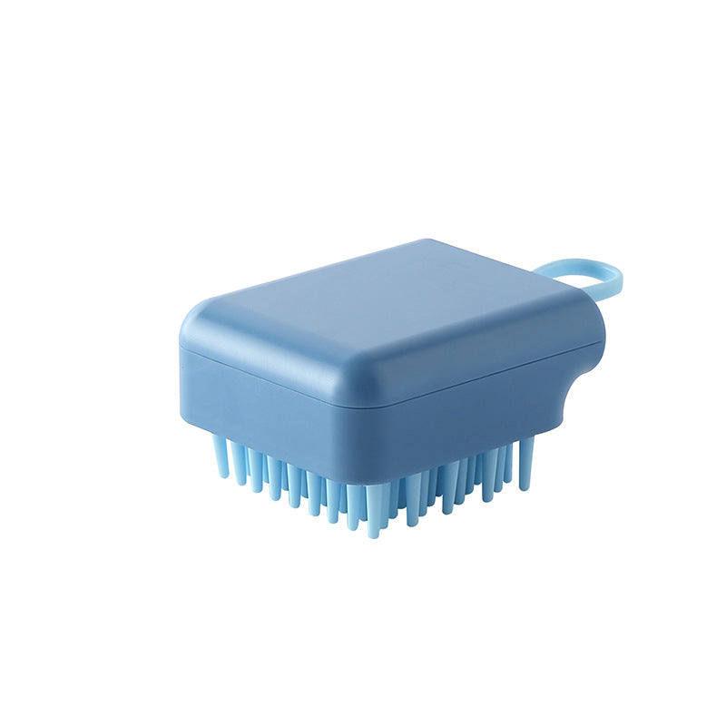 Pet Dog Cat Bath Brush Comb Multifunctional Brush Hair Fur Grooming Deals DealSniper.net Blue