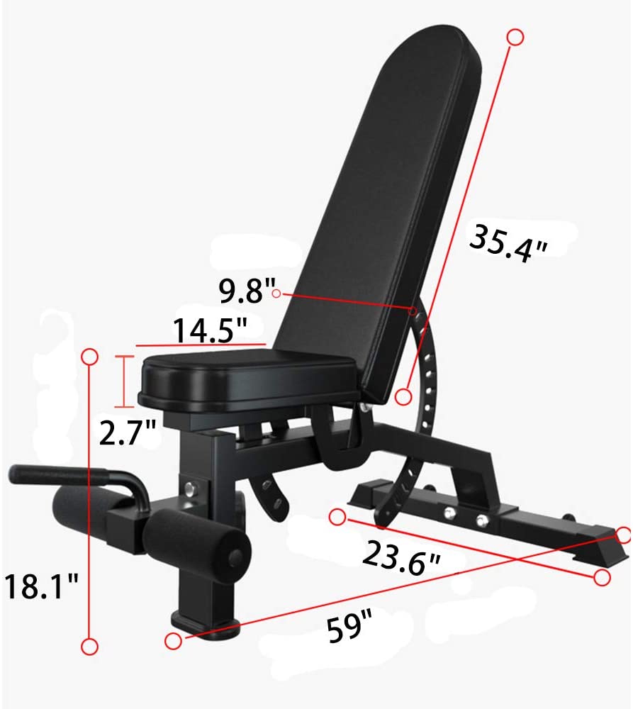 Adjustable Strength Training Bench Press Home Full Body Workout Sports Gym From House