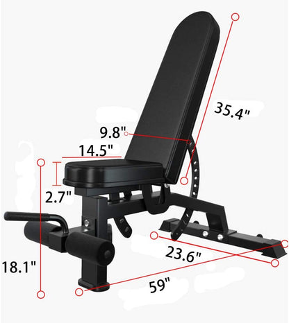 Adjustable Strength Training Bench Press Home Full Body Workout Sports Gym From House