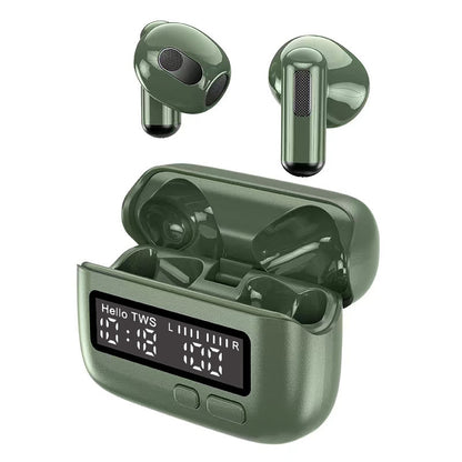 BPG Portable Wireless Bluetooth Headset Digital Display Clock Electronics dealsniper-net Field Green