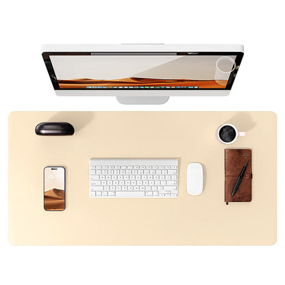 Leather Oversized Computer Office Keyboard Desk Mouse Pad Electronics DealSniper.net 60X35cm Beige