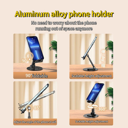 Foldable Phone Stand For Desk - Height Adjustable Cell Phone Holder Gadgets dealsniper-net