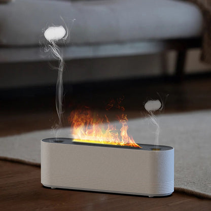 Flame Air Humidifier Ultrasonic 7 Colors Aroma Diffuser