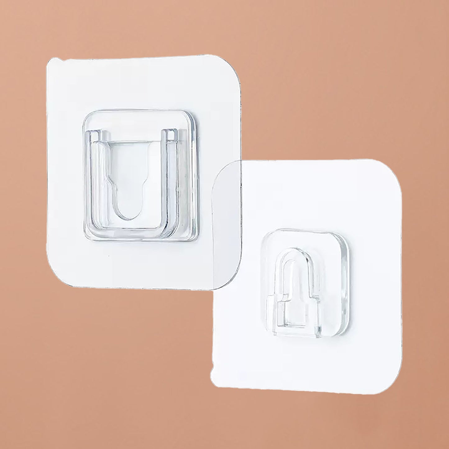 Clear Double Sided Adhesive Wall Hooks Waterproof Kitchen dealsniper-net