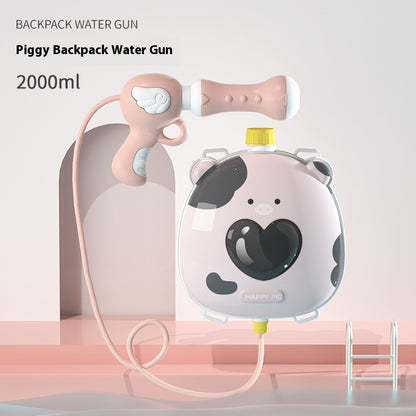 Children's Cartoon Backpack Water Gun Water Beach Toys Kids dealsniper-net 2000ml Pig