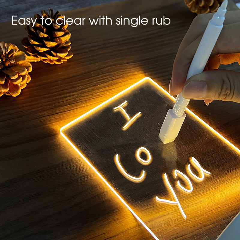 Transparent Luminous Acrylic Desktop Tablet Home Decor Gym From House
