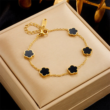Small Fresh And Lovely Green Drop Gum Flower Jewelry Gym From House Black 1PCS