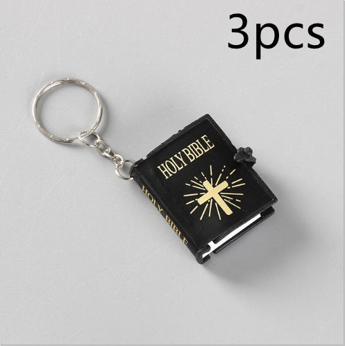 Mini HOLY Bible Keychain Religious Christian Jesus Keyring