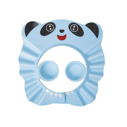 Baby Waterproof Ear Protection Shower Hat Kids DealSniper.net Blue Panda Shower Cap