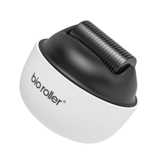 Men's Portable Hair Growth Beard Roller Microneedles Men dealsniper-net 0.5mm G4 White