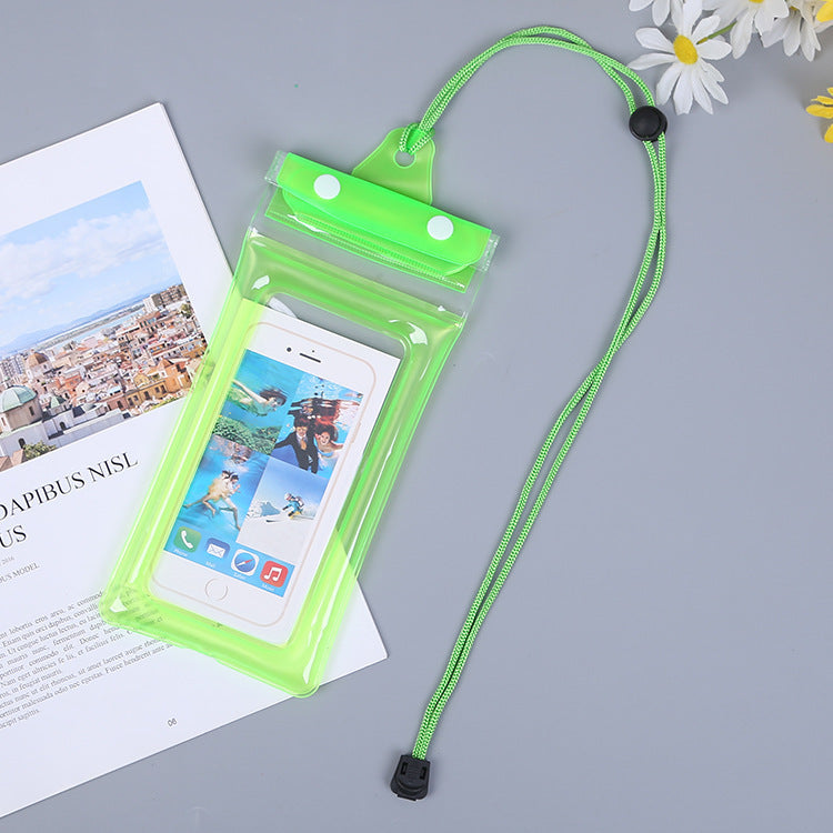 Inflatable Floating Touch Screen Mobile Phone Electronics DealSniper.net Transparent Green Free Size