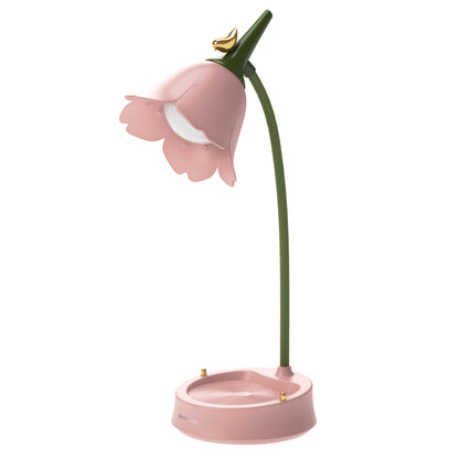 Flower LED Desk Lamp Student Lighting Touch Reading Lamp House dealsniper-net Pink USB