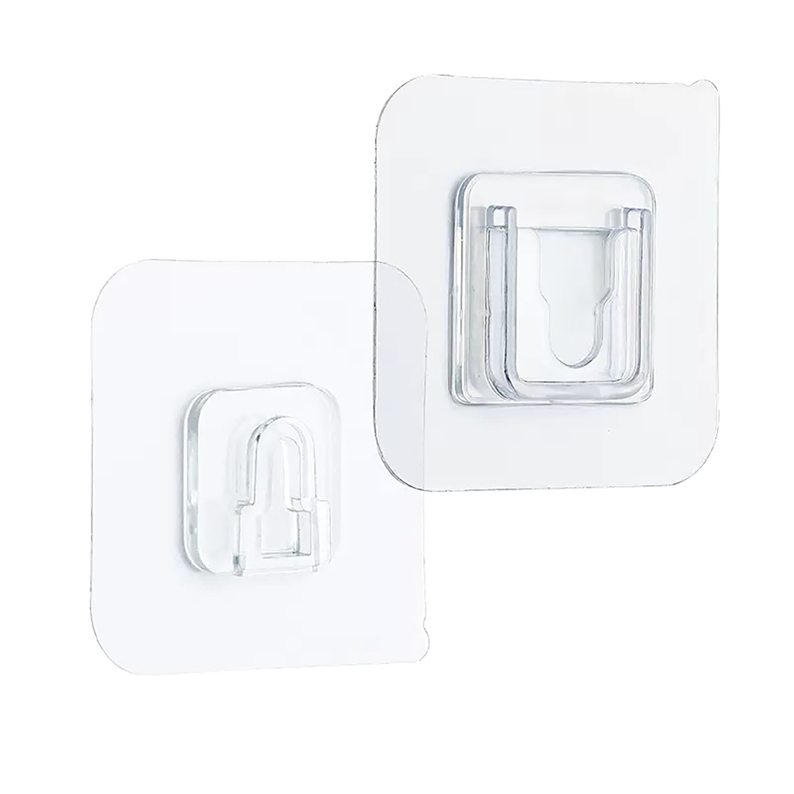 Clear Double Sided Adhesive Wall Hooks Waterproof Kitchen dealsniper-net