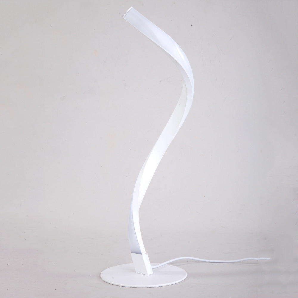 Snake Lamp Spiral Table Lamp Bedroom Bedside Small Night Lamp Home Decor DealSniper.net