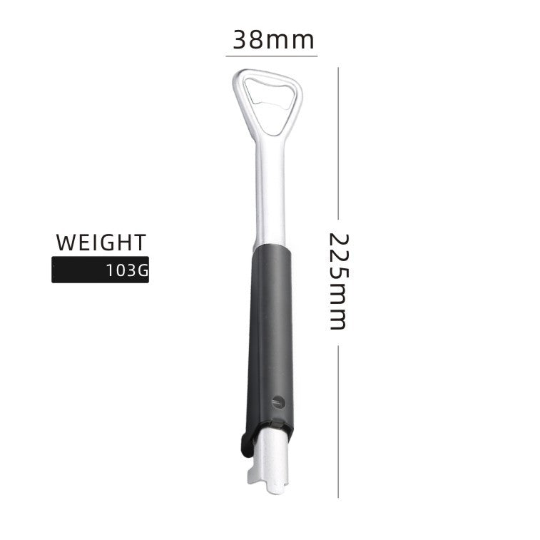 2-in-1 Adjustable Stainless Steel Can Opener Beer Starter Kitchen Tools Kitchen Gym From House Black Bag