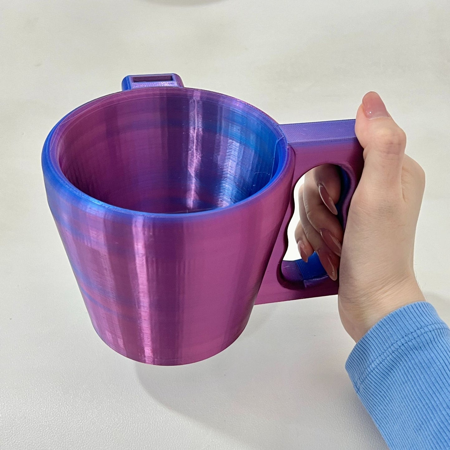 Ice Cream Cup Holder Antifreeze Hand Kitchen DealSniper.net Ice Cream Cup Holder Purplish Blue Gradient