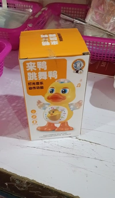 Cute Dancing Duck Educational Toy Musical Lighting Doll Kids Gym From House