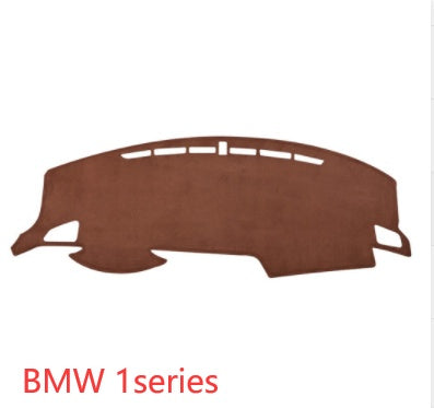 Car Suede Dashboard Cover Center Console Sunshield Retrofitting Vehicle DealSniper.net BMW 1series Brown