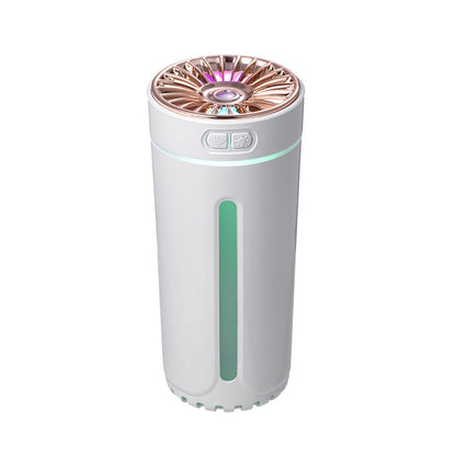Wireless Air Humidifier Colorful Lights Fogger Diffuser For Car Vehicle DealSniper.net 9301B rechargeable white USB