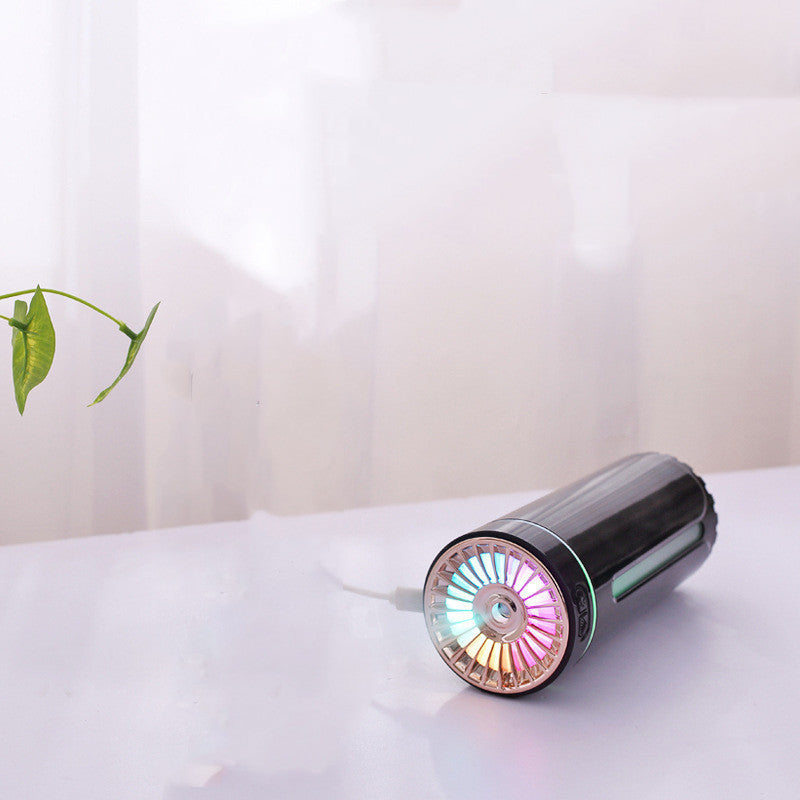 Wireless Air Humidifier Colorful Lights Fogger Diffuser For Car Vehicle DealSniper.net 9301A Rechargeable Black USB