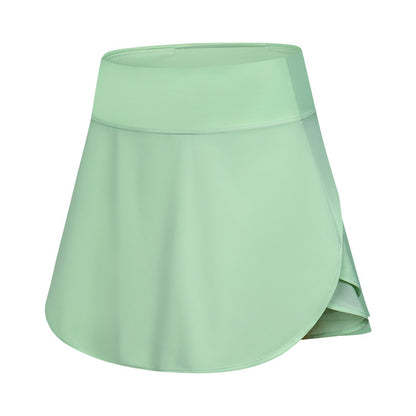 Sports And Leisure Cool Feeling Fake Two-piece Tennis Skirt Built-in Pocket Pantskirt