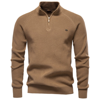 New Men's European Size Cross-Border Sweater, Long-Sleeve Men Gym From House Y832 camel L