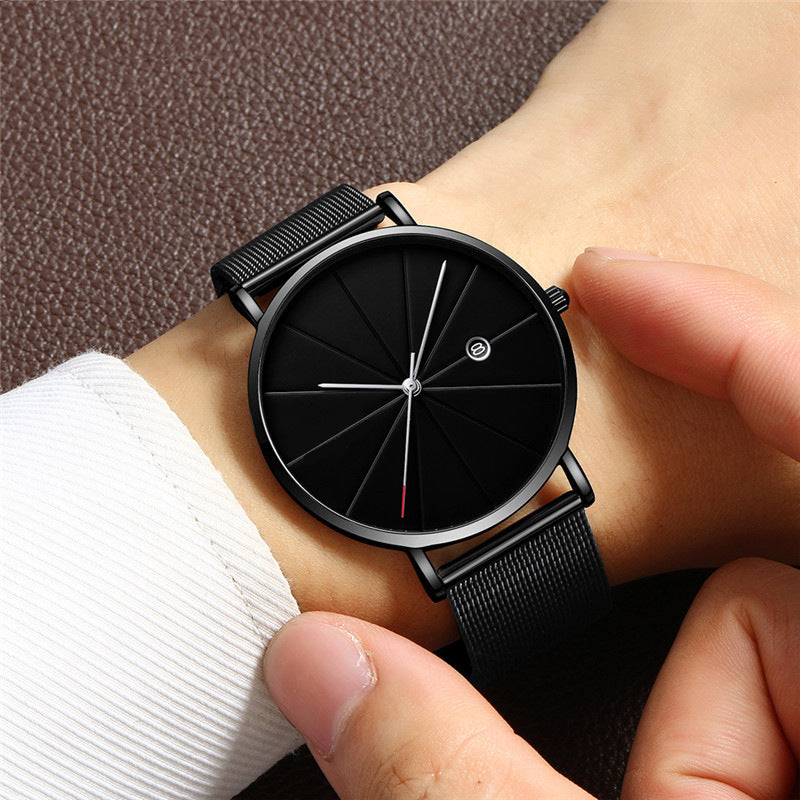 Simple calendar watch male creative waterproof quartz watch Jewelry DealSniper.net