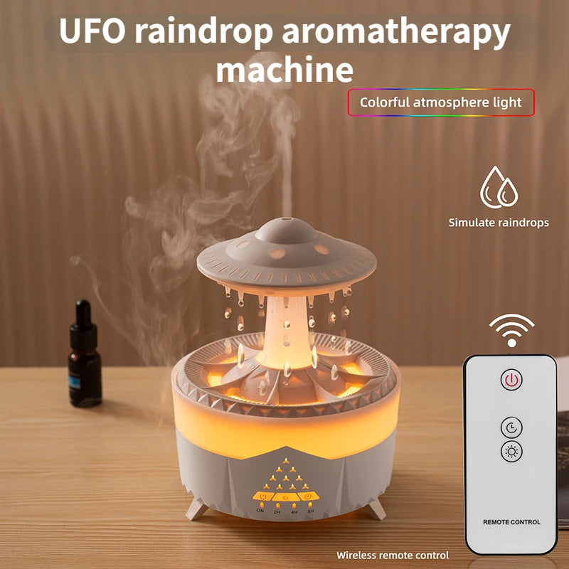 New UFO Raindrop Humidifier Water Drop Air Humidifier House dealsniper-net