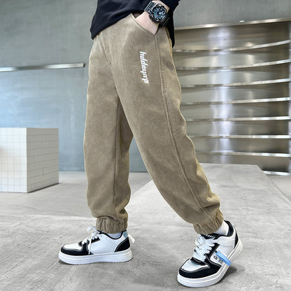 Children's Pants Boys' Pants Sports Pants Export Long Pants Kids dealsniper-net Khaki 120cm