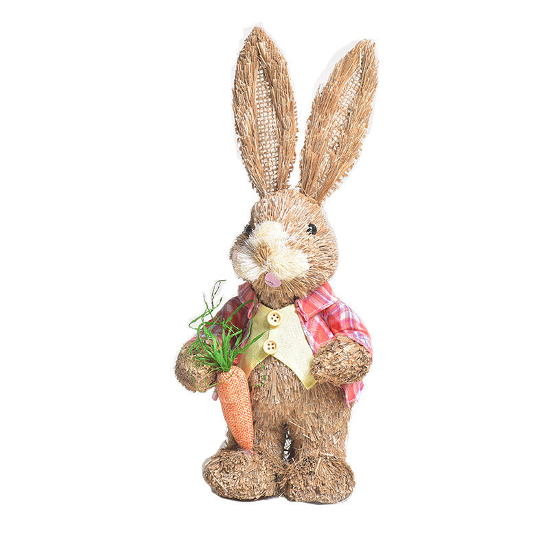 Simulation Papyrus Easter Rabbit Decoration Garden dealsniper-net 12