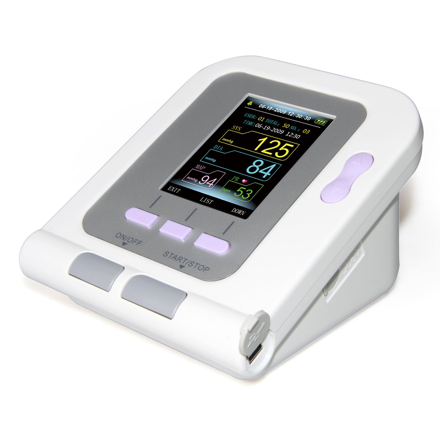 CONTEC CONTEC08A Upper Arm Digital Color LCD Blood Pressure Monitor With PC Software 4 CUFFS Electronics DealSniper.net