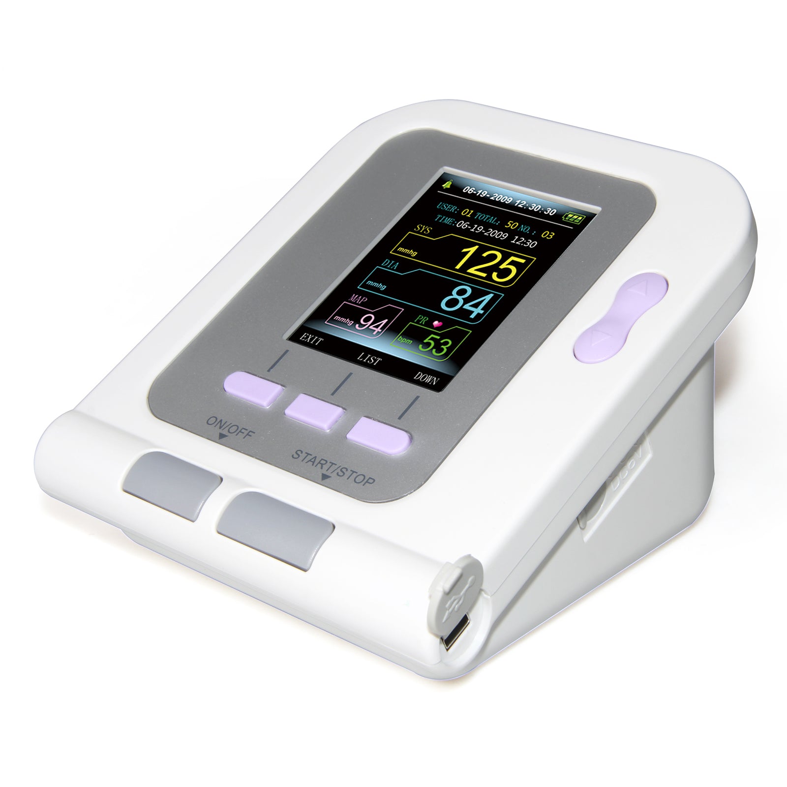 CONTEC CONTEC08A Upper Arm Digital Color LCD Blood Pressure Monitor With PC Software 4 CUFFS Electronics DealSniper.net