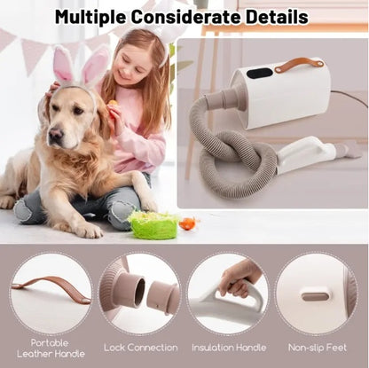 Dog Cat Hair Blower With Negative Ion Temperature Pets DealSniper.net